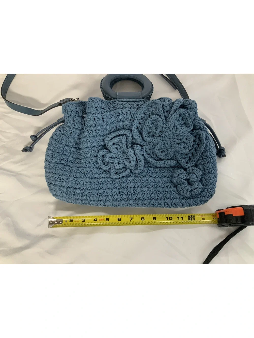 Patricia Nash Carlina butterfly crochet satchel w/ crossbody